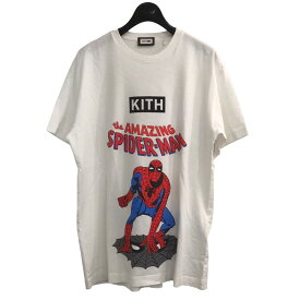 【中古】KITH×MARVEL　Allies Vintage Tee プリントTシャツ KHM030609-101 ホワイト サイズ：XS 【120524】（キス）