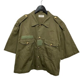 【中古】CELINE　22AW ミリタリーシャツ 2C580106K カーキ サイズ：38 【120524】（セリーヌ）