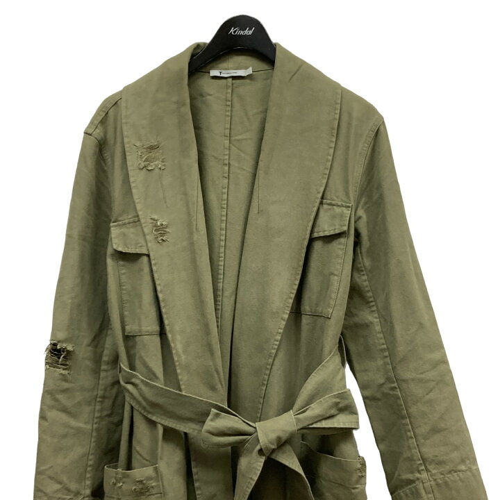 楽天市場】【中古】T by ALEXANDER WANG ダメージ加工ガウンコート 