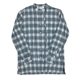 【中古】DAIRIKU　Ribbon Tie Check Shirt チェックシャツ 23AW S-6 ブルー サイズ：M 【120524】（ダイリク）