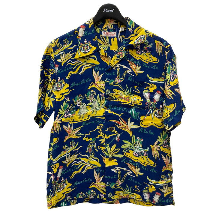 楽天市場】【中古】Sun Surf アロハシャツ SS37771 ブルー サイズ：S 