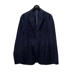 【中古】EMPORIO ARMANI　総柄テーラードジャケット ネイビー サイズ：50 【120524】（エンポリオアルマーニ）