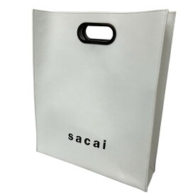 【中古】sacai　New Shopper Bag Medium 2WAYトートバッグ ホワイト 【130524】（サカイ）