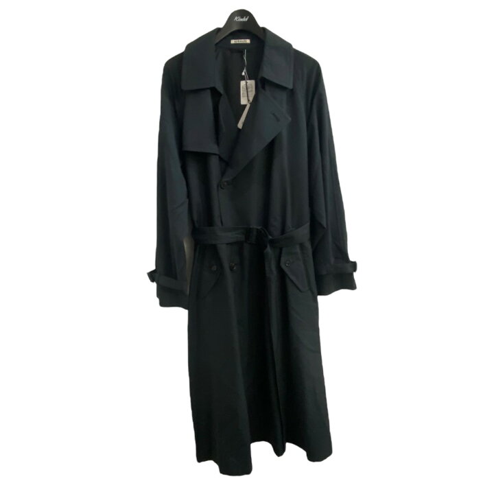 楽天市場】【中古】AURALEE WASHED FINX SILK CHAMBRAY TRENCH COAT 