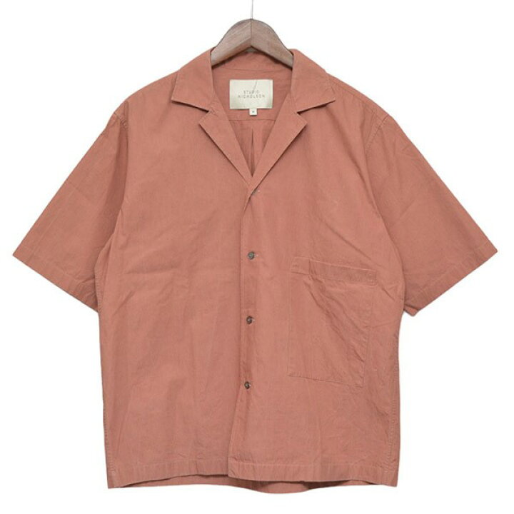 楽天市場】【中古】STUDIO NICHOLSONオープンカラー半袖シャツ ピンク 