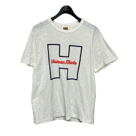 【中古】HUMAN MADE　HロゴTシャツ ホワイト サイズ：L 【140524】（ヒューマンメード）