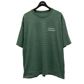 【中古】The Ennnoy Professional　22SS ボーダーTシャツ SS22BRENCT05AM グリーン サイズ：XL 【140524】（ザエンノイザプロフェッショナル）