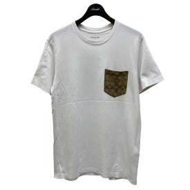 【中古】COACH　ポケットTシャツ F75710 ホワイト サイズ：S 【140524】（コーチ）