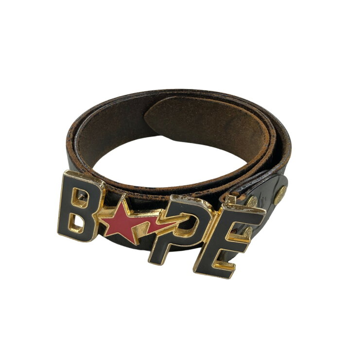 楽天市場】【中古】BAPE BY A BATHING APE バックルベルト ブラック 