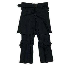 【中古】DAIRIKU　22AW Bondage Pressed Pants ボンテージパンツ／22SS P-8 ブラック サイズ：S 【140524】（ダイリク）