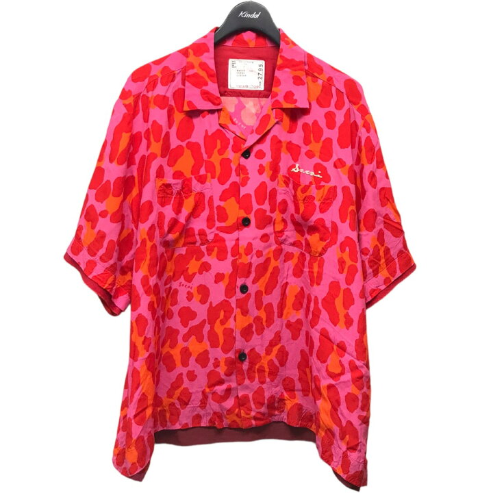 楽天市場】【中古】sacai 22SS「Leopard Print Bowling Shirt 