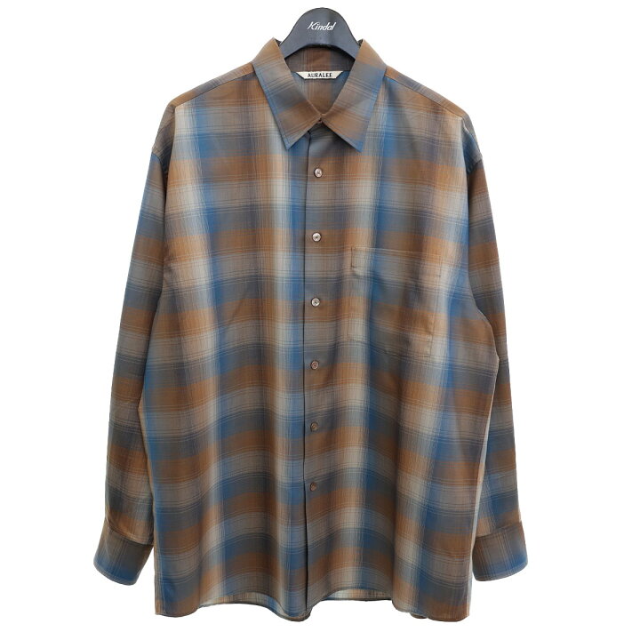 楽天市場】【中古】AURALEE SUPER LIGHT WOOL CHECK SHIRT サマー 