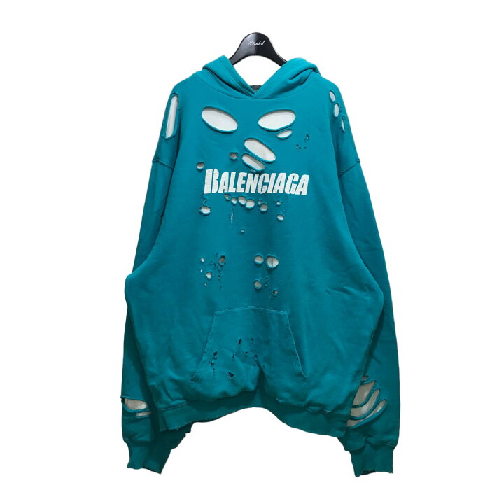楽天市場】【中古】BALENCIAGA 21SS キャップス デストロイド フーディ 