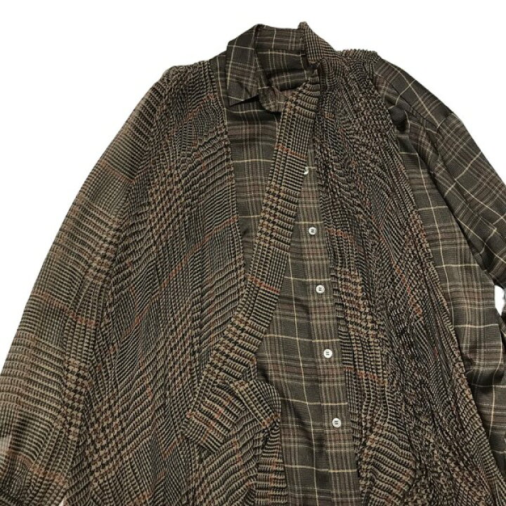 楽天市場】【中古】sacaiネックリボン プリーツ シースルー チェック 