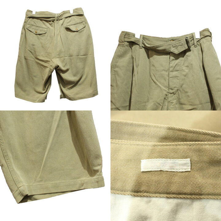 楽天市場】【中古】COMOLI コットンツイル ベルテッドショーツ 