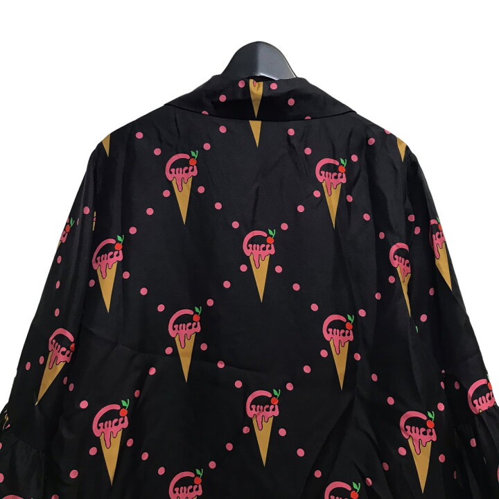楽天市場】【中古】GUCCI23SS アイスクリーム プリント シルクシャツ 