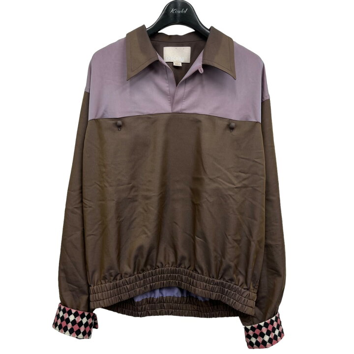 楽天市場】【中古】ORIMI プルオーバーシャツ ブラウン×ライトピンク 