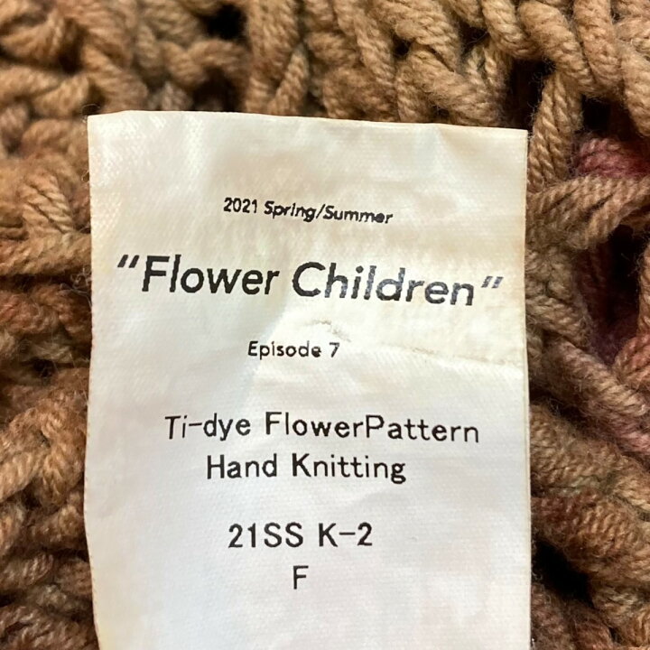 楽天市場】【中古】DAIRIKUTie-dye Flower Pattern Hand Knitting 長袖 