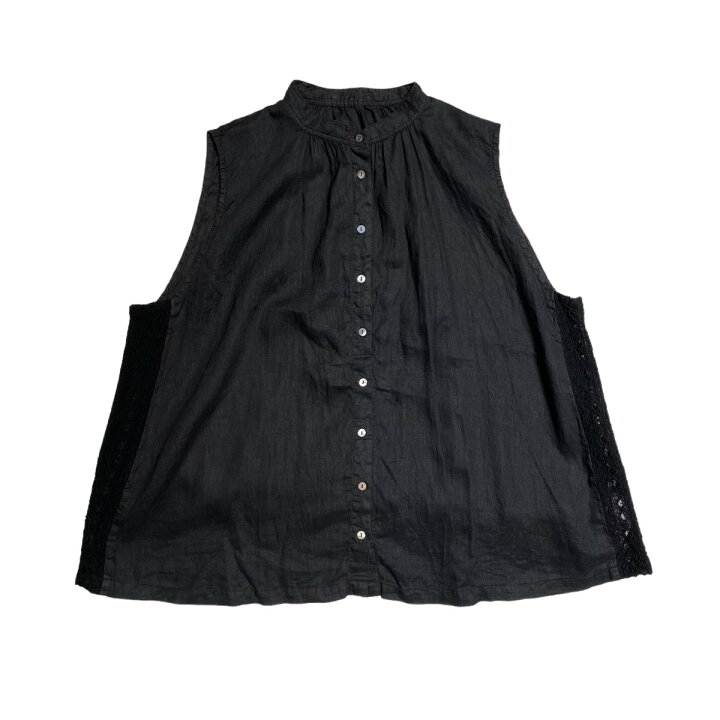 楽天市場】【中古】nest Robe リネンサイドレースノースリーブブラウス 