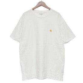 【中古】Carhartt　ロゴ刺繍Tシャツ ホワイト サイズ：XL 【150524】（カーハート）