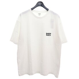 【中古】WACKO MARIA　WASHED HEAVY WEIGHT CREW NECK T-SHIRT 胸刺繍Tシャツ 24SS-WMT-WT02 ホワイト サイズ：L 【170524】（ワコマリア）