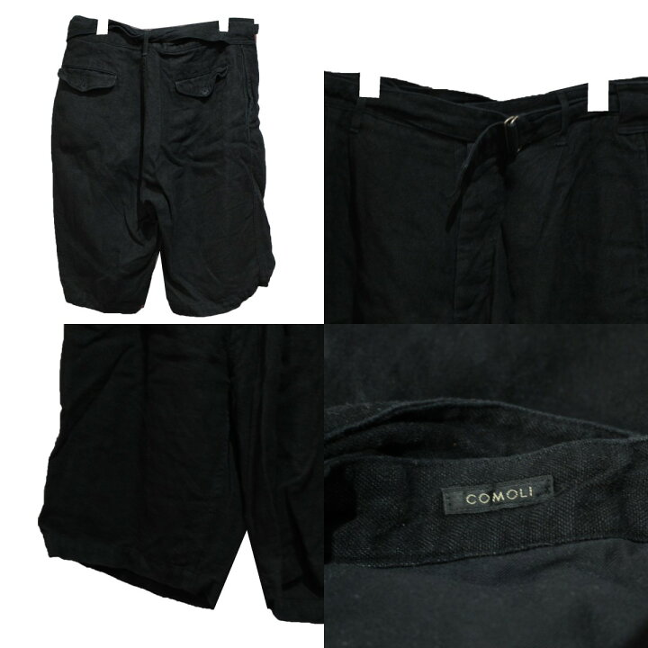 楽天市場】【中古】COMOLI 19SS カナパ ベルテッドショーツ ハーフ 