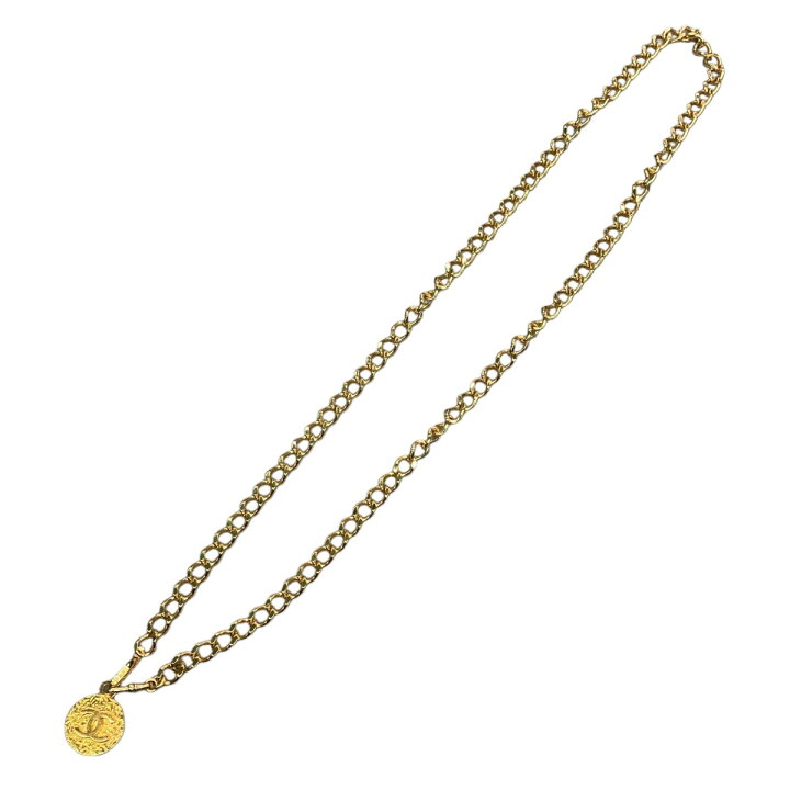 楽天市場】【中古】CHANEL ココマーク チェーンネックレス ゴールド 