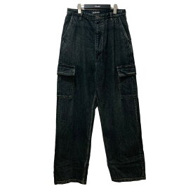 【中古】BALENCIAGA　Wide Leg Cargo Jeans デニムパンツ 626131 インディゴ サイズ：30 【190524】（バレンシアガ）