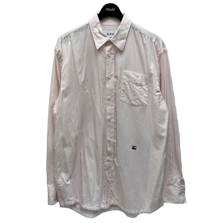 楽天市場】【中古】A．P．C．×LACOSTE ストライプ コットン 