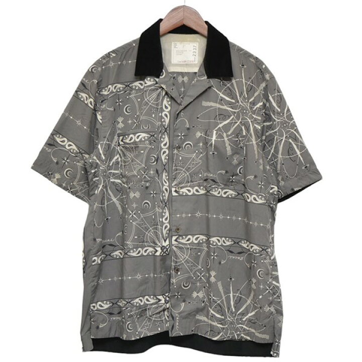 楽天市場】【中古】sacai×Dr Woo 2020AW Bandana Print Shirt バンダナ 