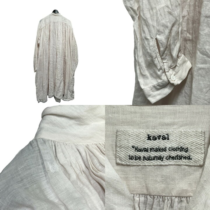 楽天市場】【中古】kaval アンティークリネンオープンギャザー 