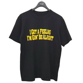 【中古】sacai　23SS「Flock Print T-Shirt」 フロックプリントTシャツ 23-0527S ブラック サイズ：2 【190524】（サカイ）