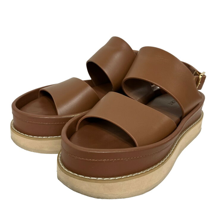 楽天市場】【中古】CLANE BULKY SOLE SANDAL ブラウン サイズ：37 