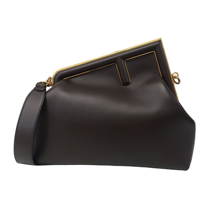 楽天市場】【中古】FENDI FENDI First Small Leather Bag フェンディ 