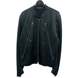 【中古】Maison Margiela　2007AW ハノ字ライダースジャケット ブラック サイズ：44 【200524】（メゾンマルジェラ）