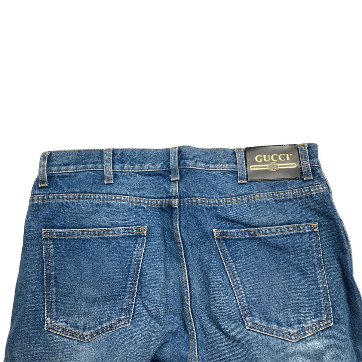 楽天市場】【中古】GUCCI ウォッシュドデニム テーパードパンツ デニム 