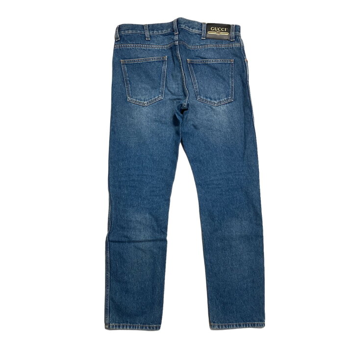 楽天市場】【中古】GUCCI ウォッシュドデニム テーパードパンツ デニム 