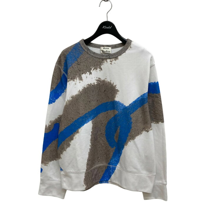 楽天市場】【中古】ACNE STUDIOS スウェット ホワイト×グレー×ブルー 