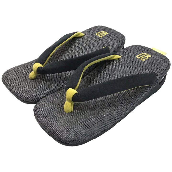 楽天市場】【中古】GOYEMON×UNDA雪駄サンダル グレー×イエロー サイズ 