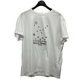 【中古】Maison Martin Margiela　23SS カレンダーグラフィックロゴTシャツ S50GC0684 ホワイト サイズ：M 【220524】（メゾンマルタンマルジェラ）