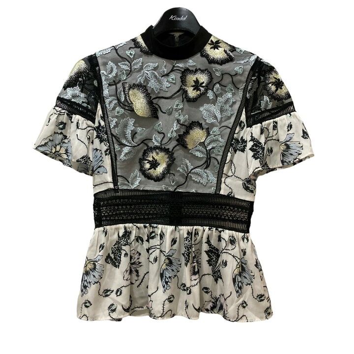 楽天市場】【中古】SELF PORTRAIT 花柄 ブラウス SP11-027 グレー 