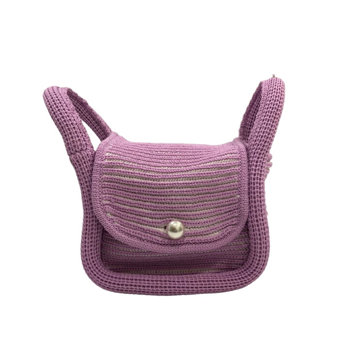 楽天市場】【中古】NKNITSPONGE STRIPED HAND BAG ハンドバッグ 