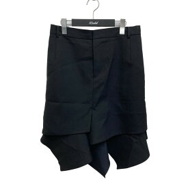 【中古】sacai　24SS Suiting Skirt スカート 24-07200 ブラック サイズ：3 【220524】（サカイ）