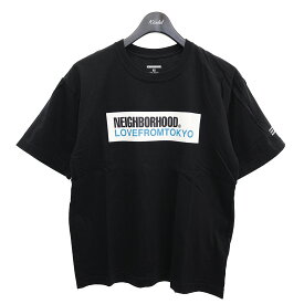 【中古】NEIGHBORHOOD　23SS vSPOT TEE SS-2 LOVEFROMTOKYO プリントTシャツ ブラック サイズ：XS 【220524】（ネイバーフッド）