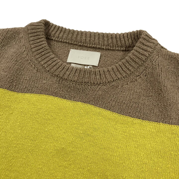 楽天市場】【中古】YOKE24SS Intarsia Crewneck Sweater クルーネック 