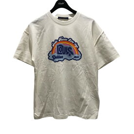 【中古】LOUIS VUITTON　23SS プリントTシャツ RM231 NPL HOY78W ホワイト サイズ：S 【220524】（ルイヴィトン）