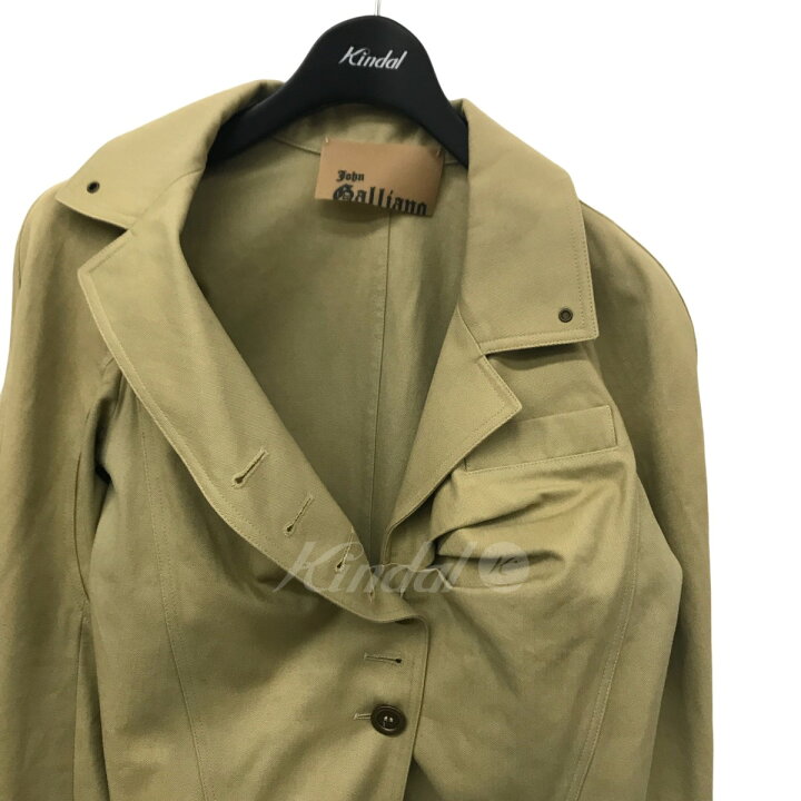楽天市場】【中古】JOHN GALLIANO変形ジャケット ベージュ サイズ 