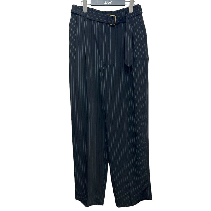 楽天市場】【中古】CULLNI 24SS STRIPE SLACKS ベルテッドストライプ 