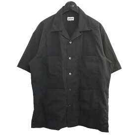 【中古】Schott　半袖キューバシャツ 782 3123019 ブラック サイズ：M 【240524】（ショット）