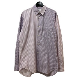 【中古】COMME des GARCONS SHIRT　ドッキングシャツ W17017 バイオレット サイズ：S 【240524】（コムデギャルソンシャツ）